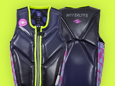 18 Hyperlite Stiletto Vest life vest design product design wakeboard vest design