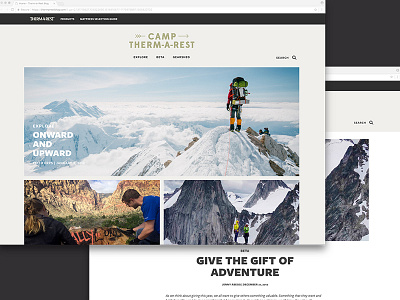 Therm-a-Rest Blog blog blog design ui ux web designs