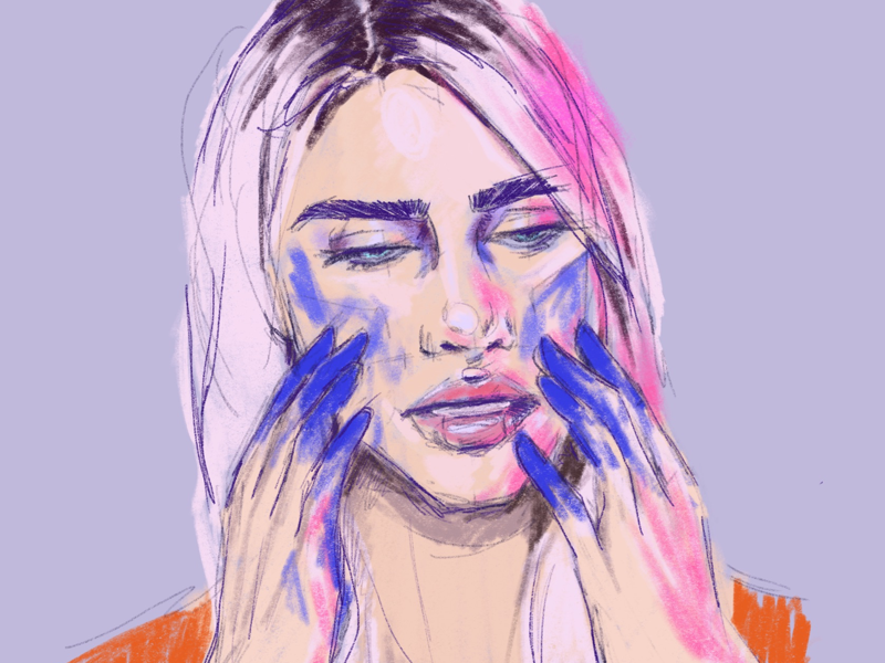 Portrait Sketch digital illustration procreate drawing portrait illustration