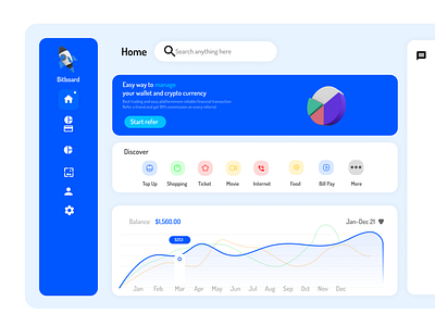 Cryptocurrency dashboard redesign