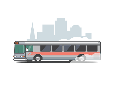 City Bus bus city illustration public transit