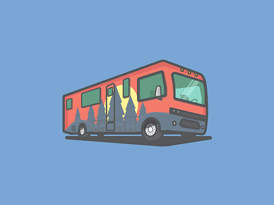 RV bus camping minimal rv