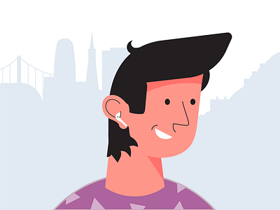 Airpods airpods character portrait san francisco