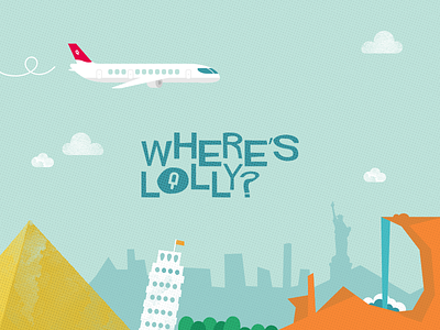 Where's Lolly? animation branding game holiday icelolly illustration logo maps plane svg video website