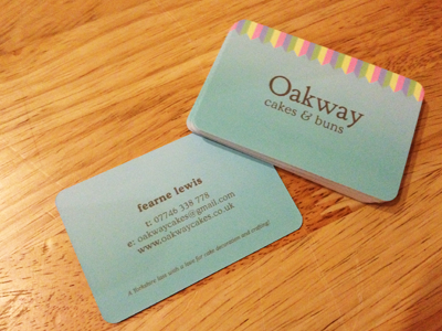 Oakway Business Cards business card logo print