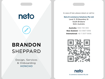Neto Name Tags graphicdesign identificationcard layoutdesign nametags neto netoecommerce