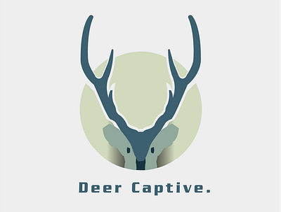 Deer Captive animal branding illustration logo vector