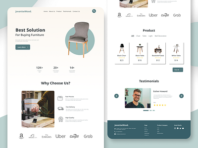 Furniture Landing Page (JavaniseWood)