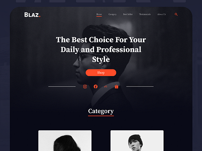 Blaz. Landing Page - Responsive Web Design