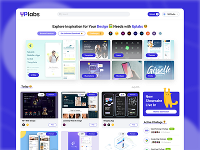 Uplabs Homepage Redesign (Challange) 🔥 figma homepage uplabs uplabs homepage redesign uplabs redesign uplabs redesign challange uplabsredesignchallage