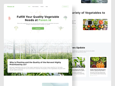 Panen.id Agriculture Web Template