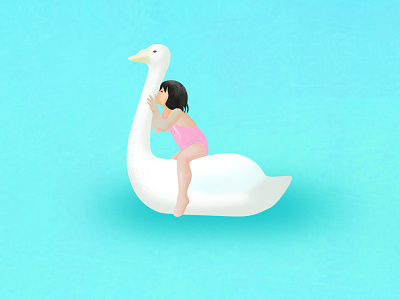 Swan girl