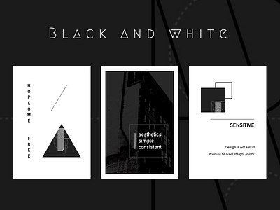 Black and White layout typesetting