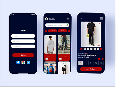 UI Design E-Commerce D'fashion App