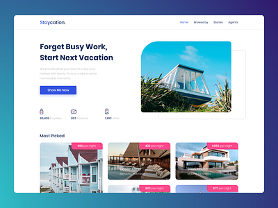 UI Web Design Staycation app design design web ui ui ux ui web ui web design ux web web design