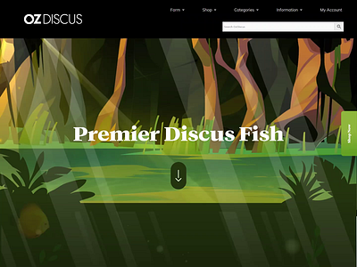 OZ Discus animation aquarium design illustration website