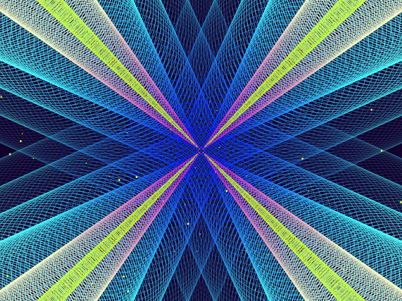 Knitting Space generative art lines processing weave