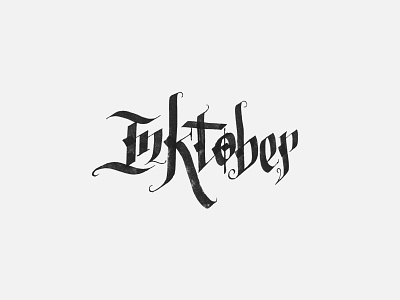 Inktober Calligraphy black calligraffiti calligraphy ink inktober inktober 2018 typography