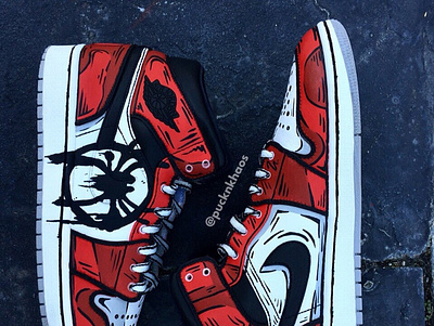 Into the Spiderverse AF1s Sneaker Custom air jordan air jordan custom airjordan nike nike custom pop art sneakers sneaker art sneaker custom sneakerhead sneakers