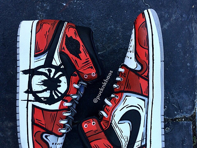 Into the Spiderverse AF1s Sneaker Custom air jordan air jordan custom airjordan nike nike custom pop art sneakers sneaker art sneaker custom sneakerhead sneakers