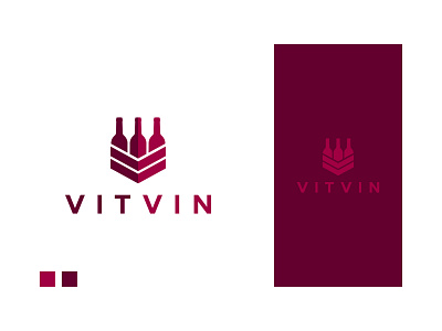 VitVin Logo adobe illustrator branding branding design concept corporate branding design graphic design logo logo design minimal wine winery