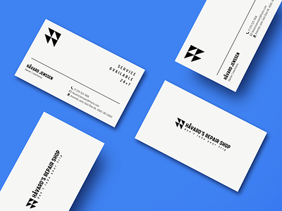 Business Card Design for Repair Shop branding business card business card design design