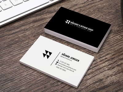 Business card design for Repair Shop branding business card business card design design visiting card design