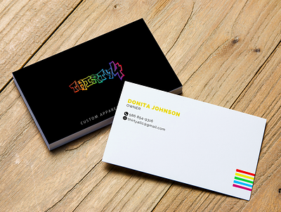 Business card design for Apparel business branding business card business card design design