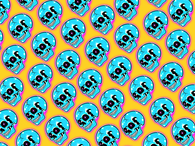 The skull sparkling