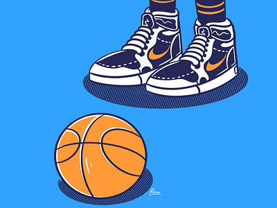 Basketball and shoes