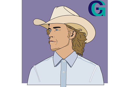 "Cowboy Danny" Character #3 art brand branding business color danny duncan design graphic graphic design illustration line line work logo vector youtube