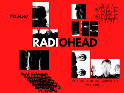 RADIOHEAD ART #1 design graphic design typography