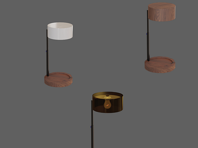 Table Lamp 3d modeling blender product design rendering