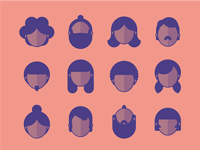 A bunch of people boys gender girls icon illustration illustrator men people vector woman