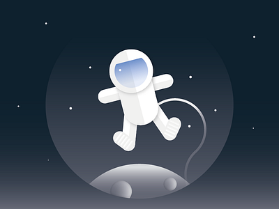 Astronaut astronaut empty case empty state illustration illustrator space universe vector
