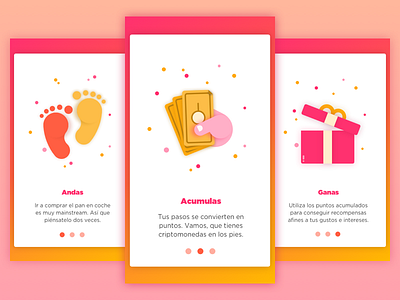 Onboarding screens app gift illustration onboarding sketch steps ui walk win