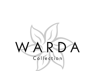 WARDA Collection Branded Logo design logo typo typo logo typologo warda warda fashion