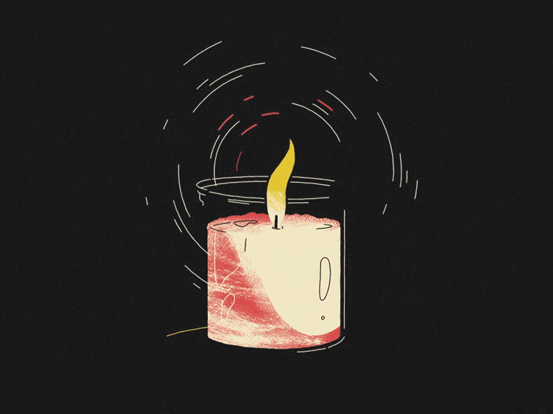 HIAS — For the Refugee — Candle after effects animation candle fire flash gif hias moth collective refugee stars