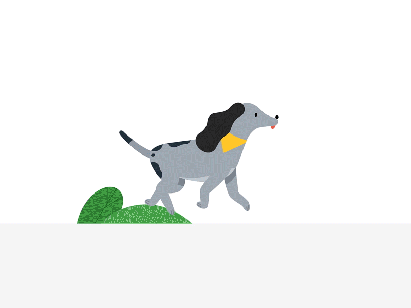 Google Privacy — Dog Walk Breakdown 2d after effects animate animation breakdown dog flash google layers oddfellows rough walk cycle