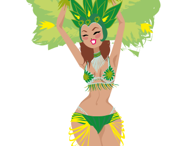 Brazilian Girl - WIP illustration illustrator