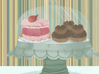 Cake food illustration texture