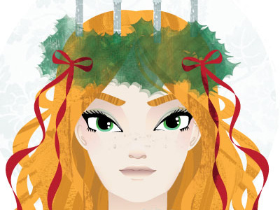 St. Lucia beauty christmas figure girl illustration textures