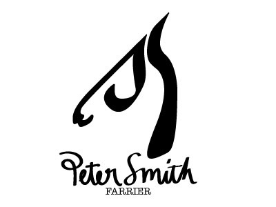 Farrier design logo type