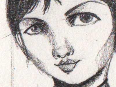WIP doodle blackwing doodle palomino portrait sketch wip
