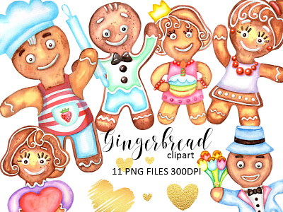 Gingerbread Watercolor Clipart christmas clipart christmas cookies christmas sweets cookies clip art cookies clipart decorations png digital gingerbread clipart gingerbread cookies gingerbread download gingerbread girl gingerbread man holiday cookie png illustration png scrapbooking clipart watercolor clipart