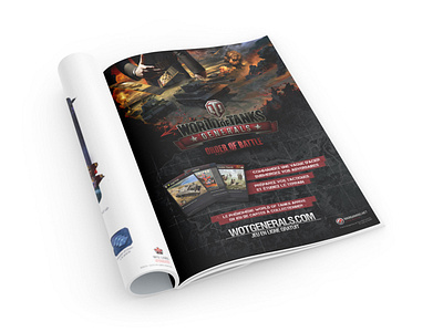 Print ad - World of Tanks Generals advertising campagne campaign graphic design layout mise en page print print ad publicité visual design