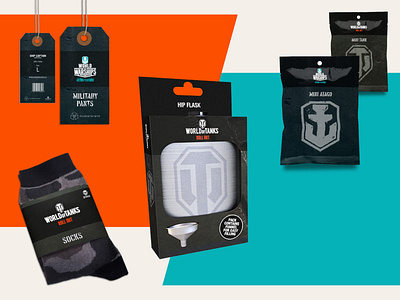 Branded packaging - WoT & WoWS brand specifications branding charte graphique design freelance graphic design identité visuelle packaging template visual design visual identity