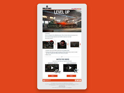 Newsletter - World of Tanks communication crm data visualisation design digital digital design freelance graphic design infographic newsletter visual design