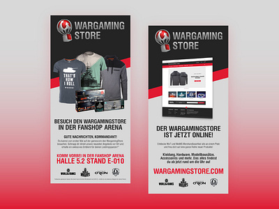 Leaflet - Wargaming Store branding brochure communication design eshop event freelance graphic design layout leaflet print visual design