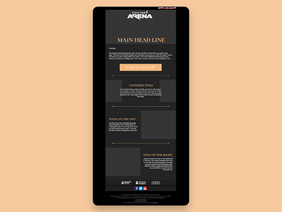 Newsletter structure definition - Total War Arena architecture branding communication crm design email emailing freelance graphic design newsletter structure ui visual design